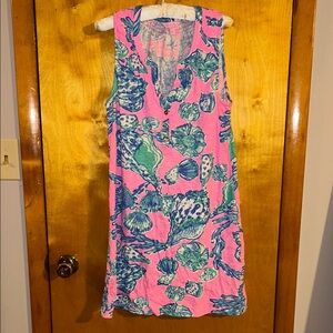 Lilly Pulitzer Pink and Green Mini Dress